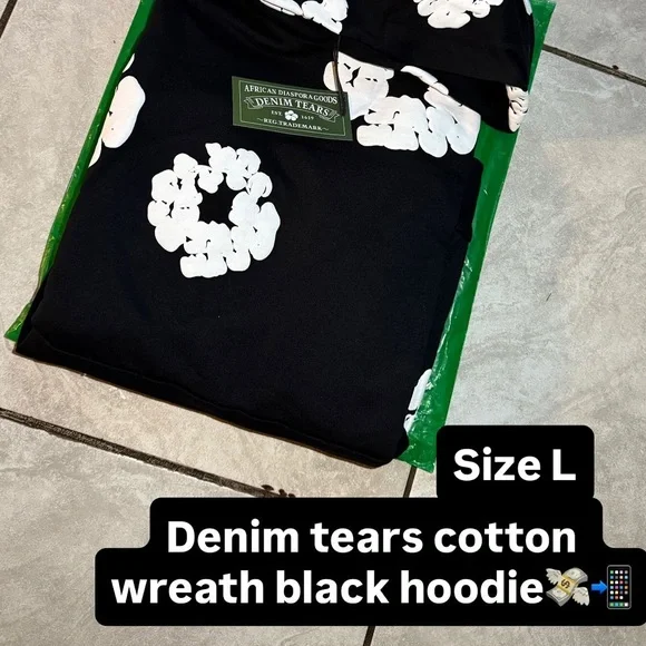 Men's V-Neck Sweater - Black and White Floral